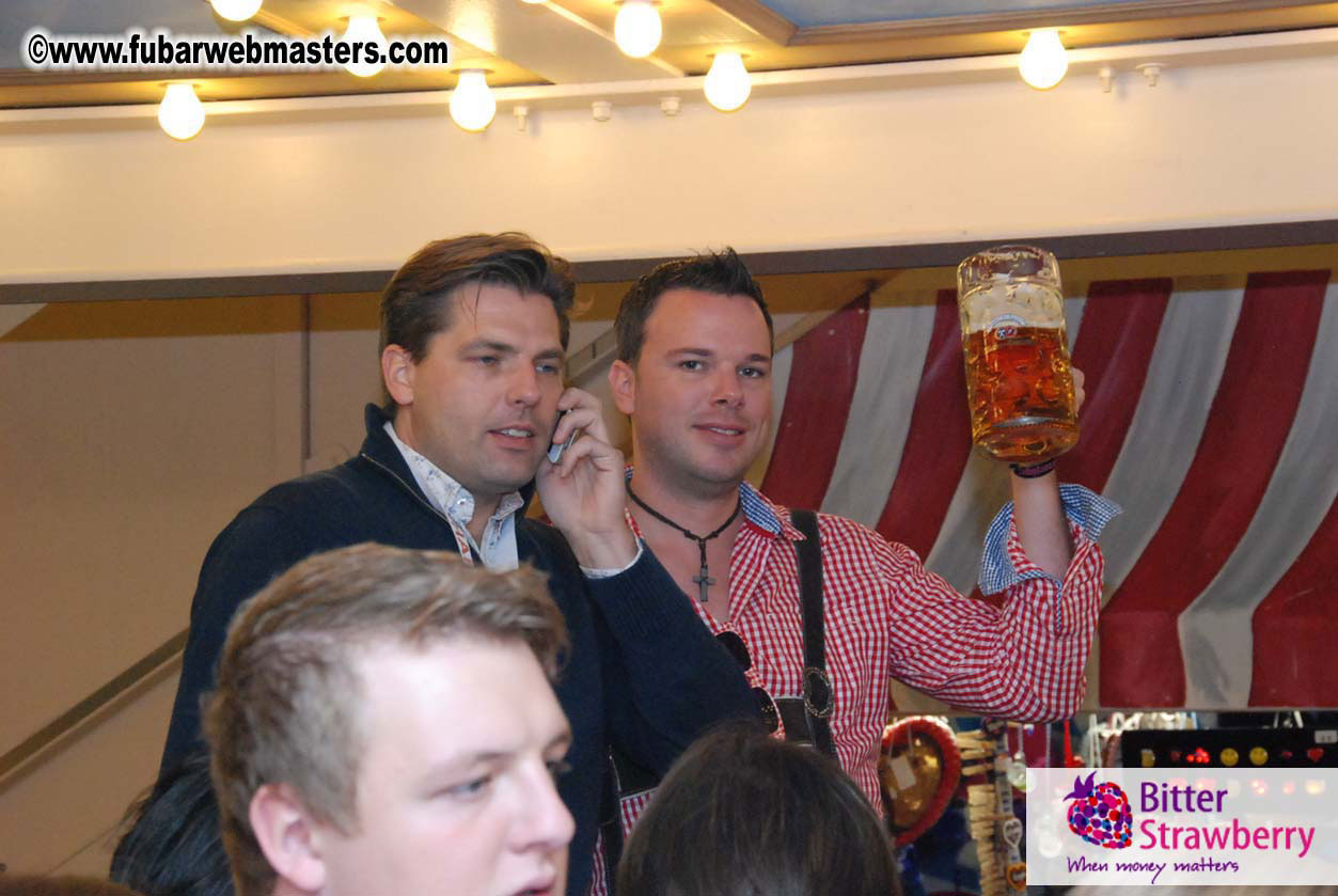 Beer tent seating in the legendary Hacker Festzelt