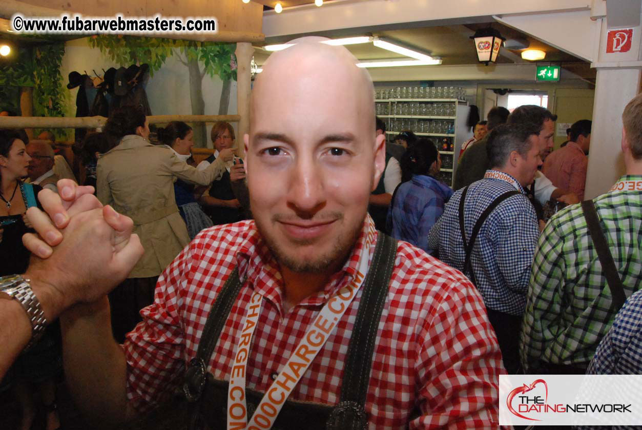 Beer tent seating in the legendary Hacker Festzelt