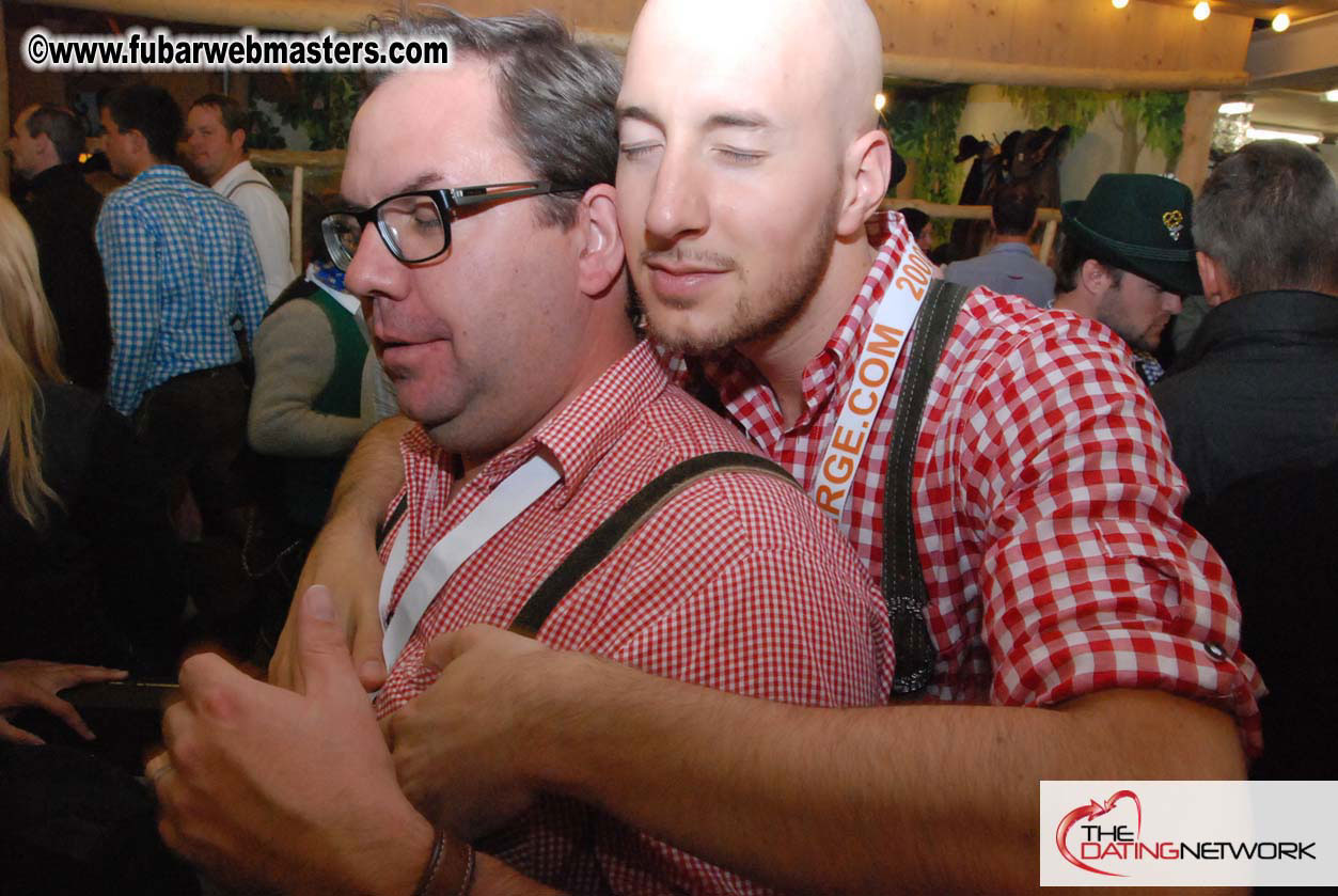 Beer tent seating in the legendary Hacker Festzelt