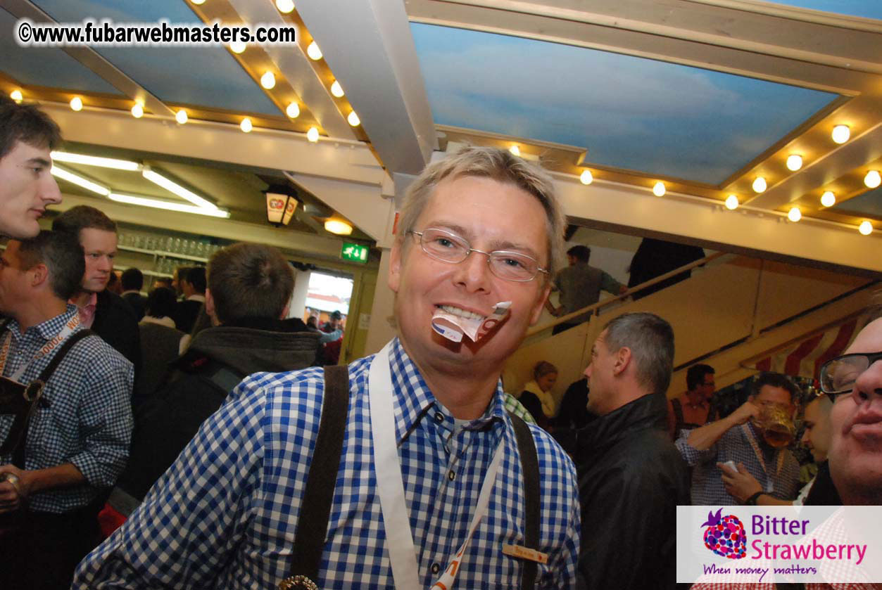 Beer tent seating in the legendary Hacker Festzelt