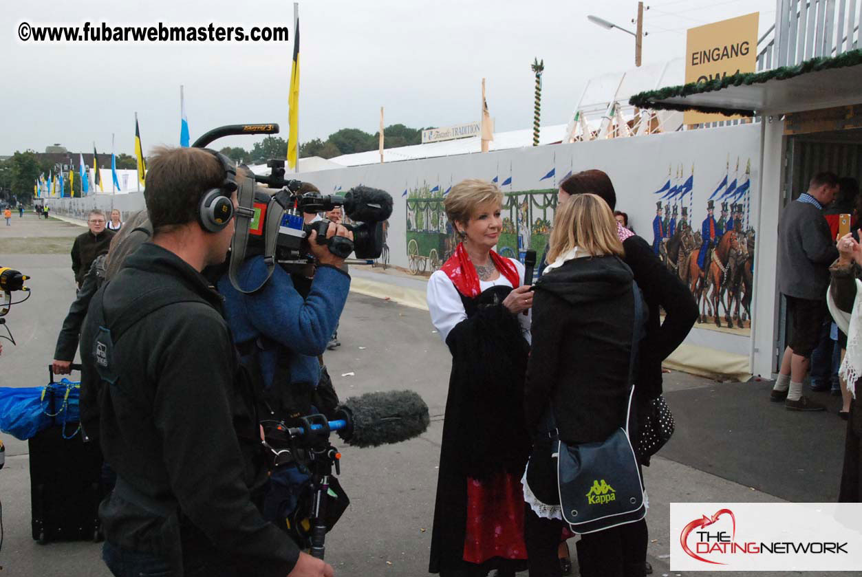 Beer tent seating in the legendary Hacker Festzelt