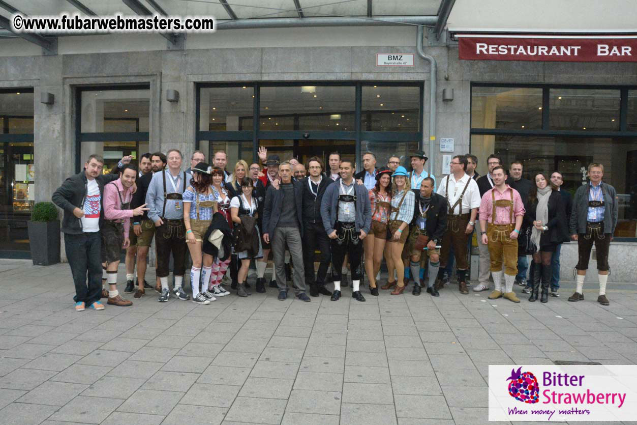 Seating in the legendary beer tent Zur Bratwurst