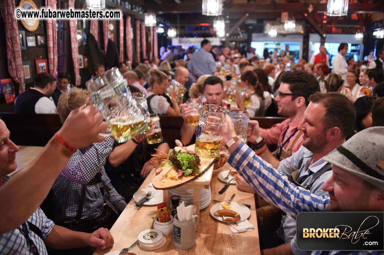 HustlerCash and Gamma Entertainment beer tent