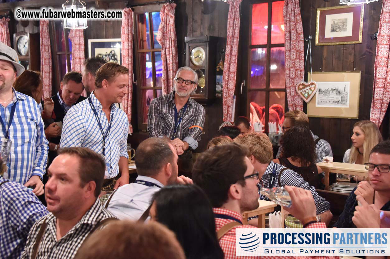 HustlerCash and Gamma Entertainment beer tent