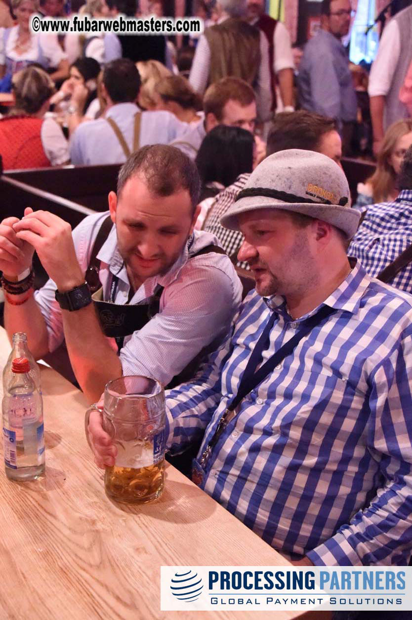 HustlerCash and Gamma Entertainment beer tent