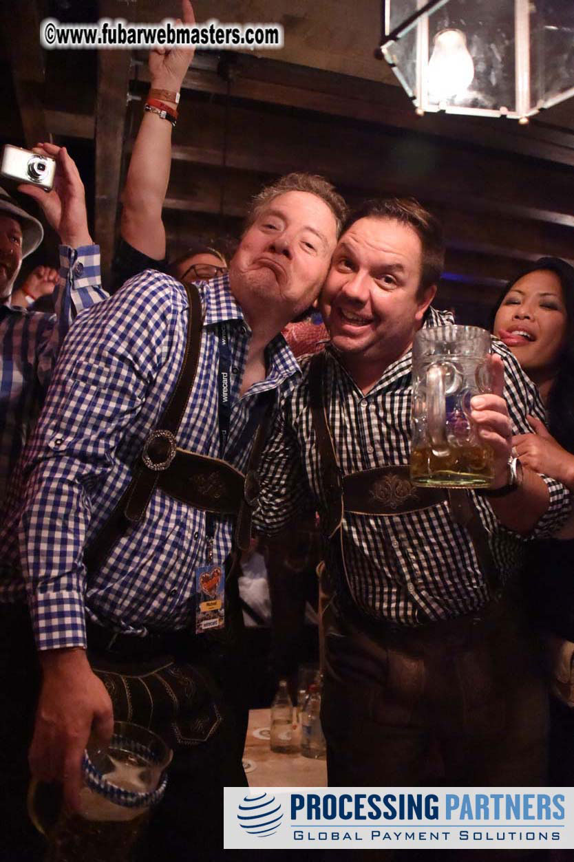 HustlerCash and Gamma Entertainment beer tent