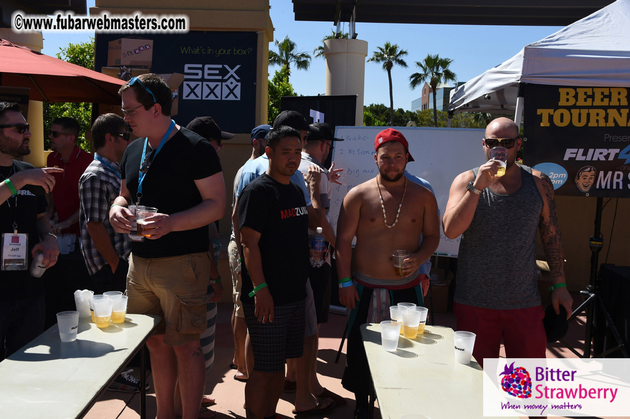 Beer Pong by the Poolside