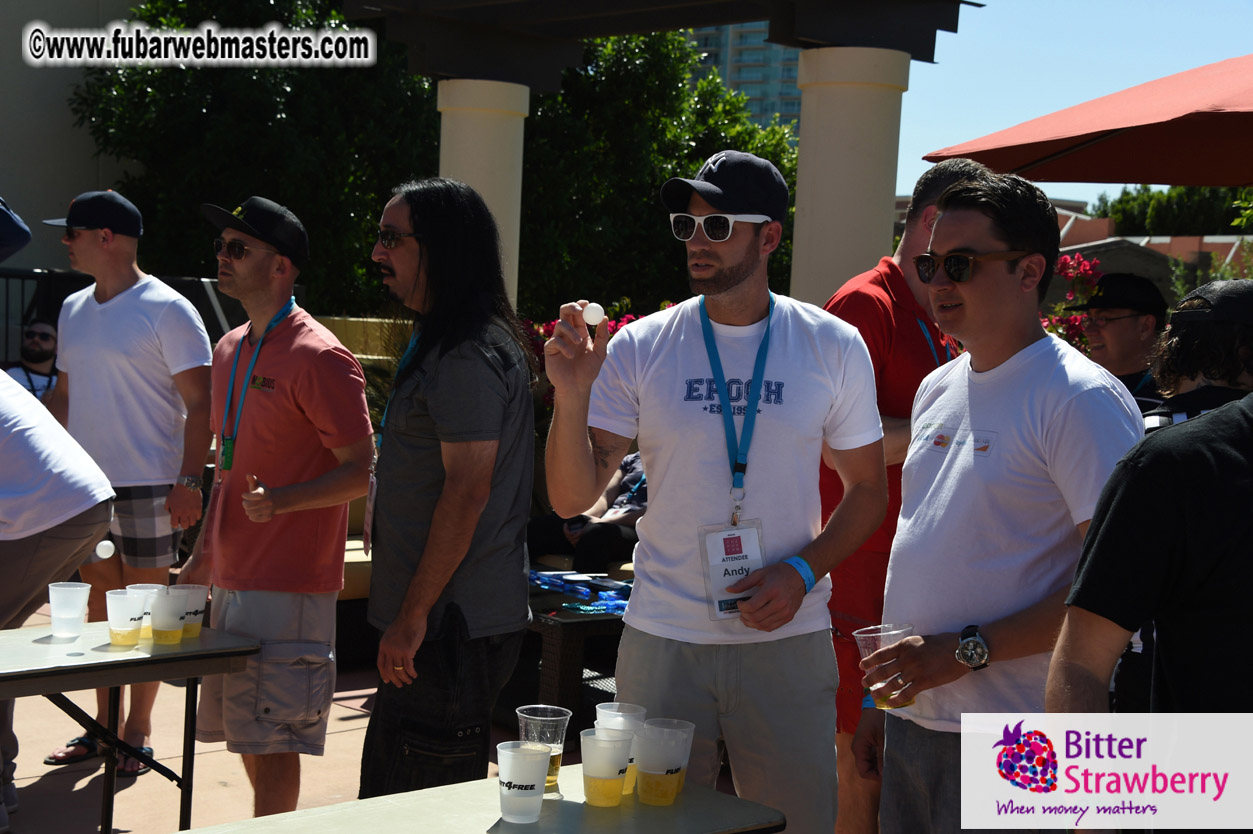 Beer Pong by the Poolside
