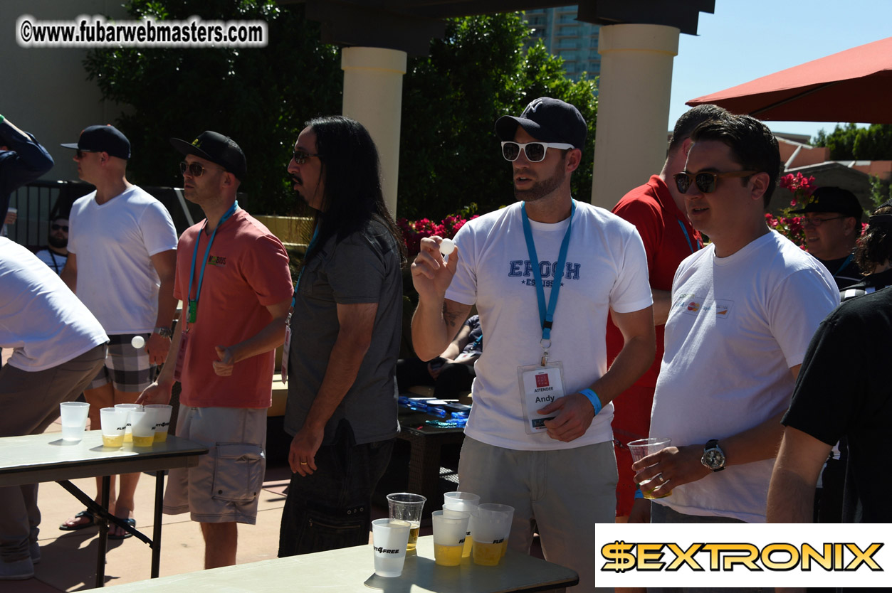 Beer Pong by the Poolside