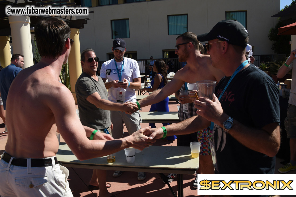 Beer Pong by the Poolside