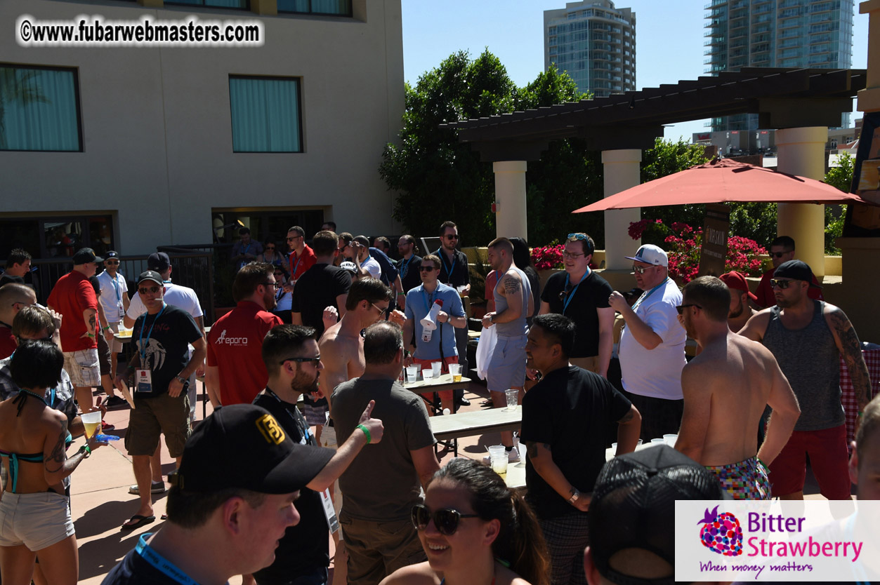 Beer Pong by the Poolside