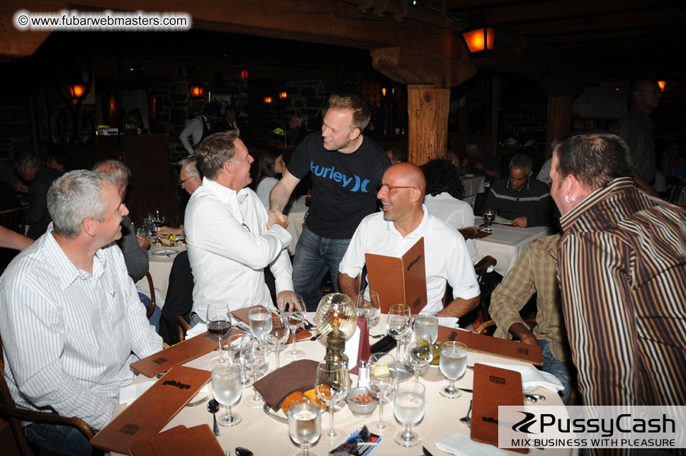 Various private dinners at Gibbys