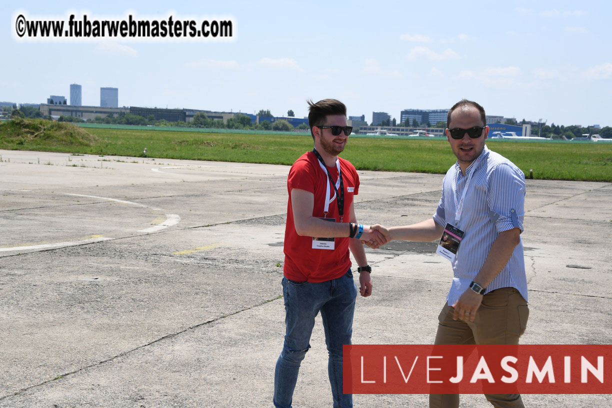 Helicopter Cross Flight over Bucharest