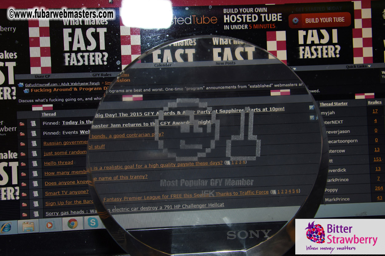 GFY Awards/Party & WebCamWiz Draw