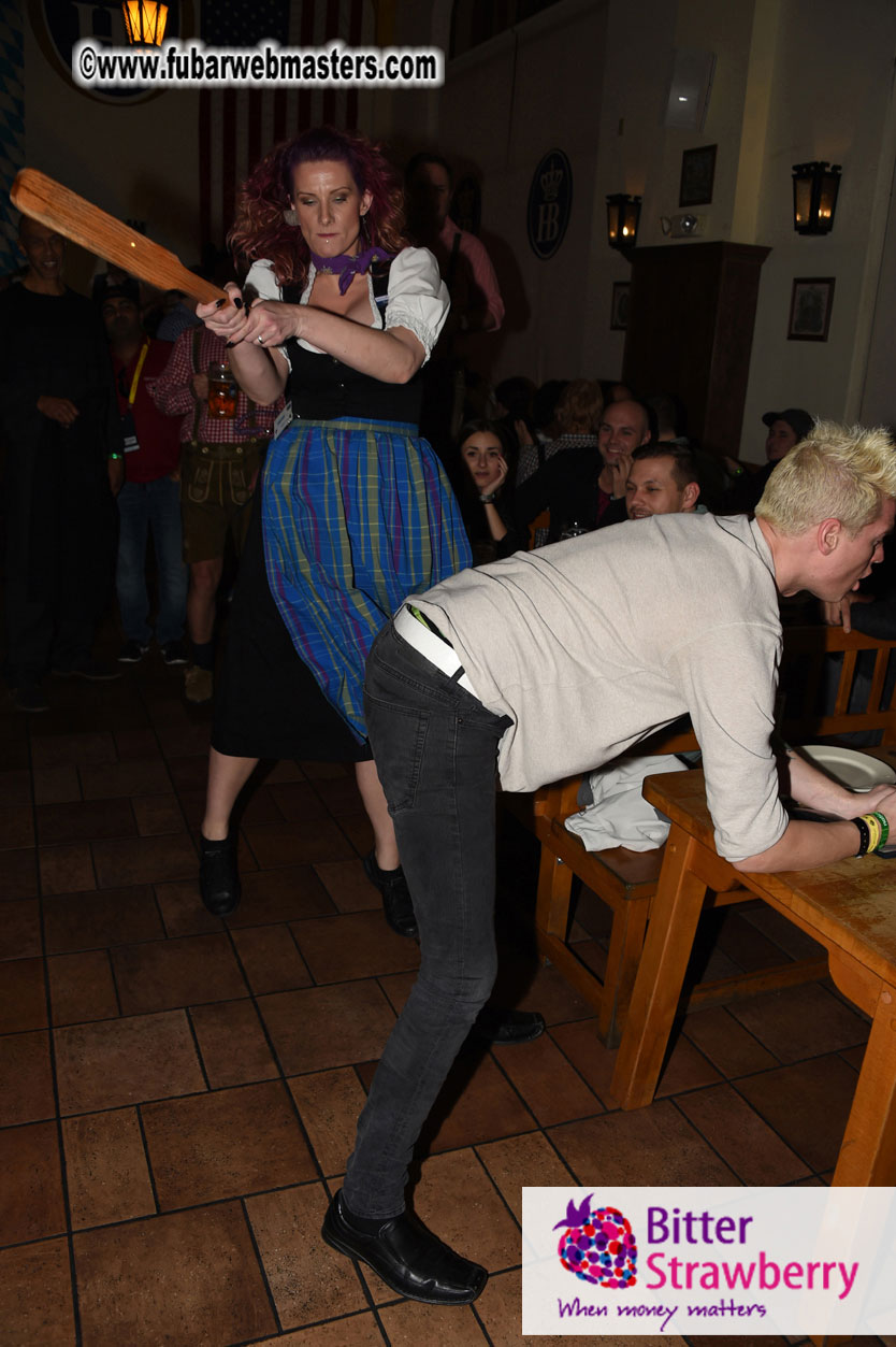 Oktoberfest dinner at the Hofbr?ñuhaus