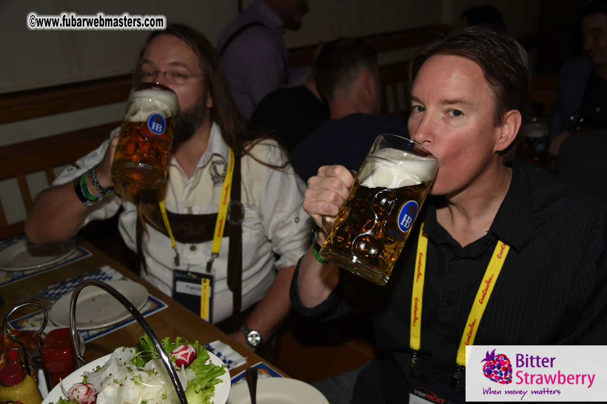 Oktoberfest dinner at the Hofbr?ñuhaus