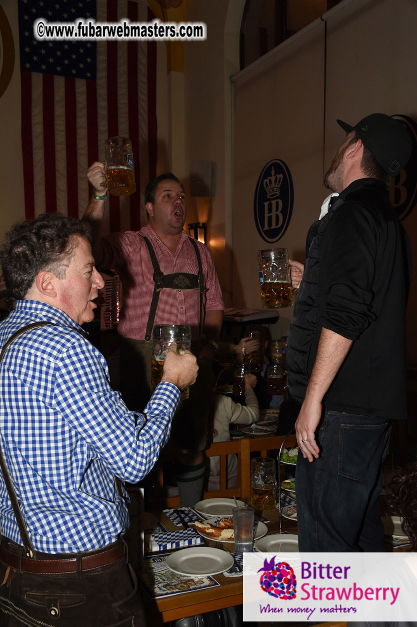 Oktoberfest dinner at the Hofbr?ñuhaus