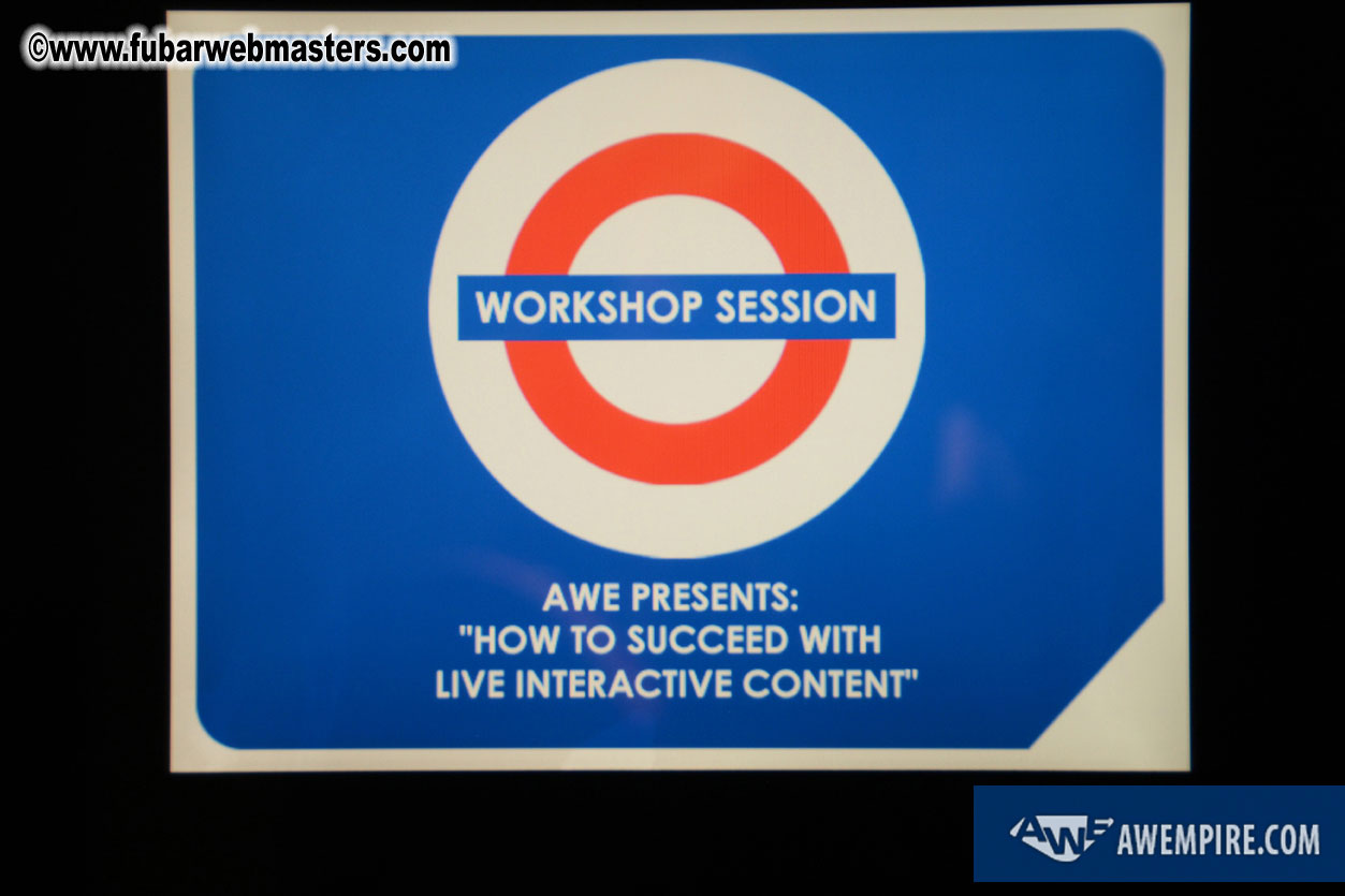 AWE 'How to Suceed with Live Interactive Content' 