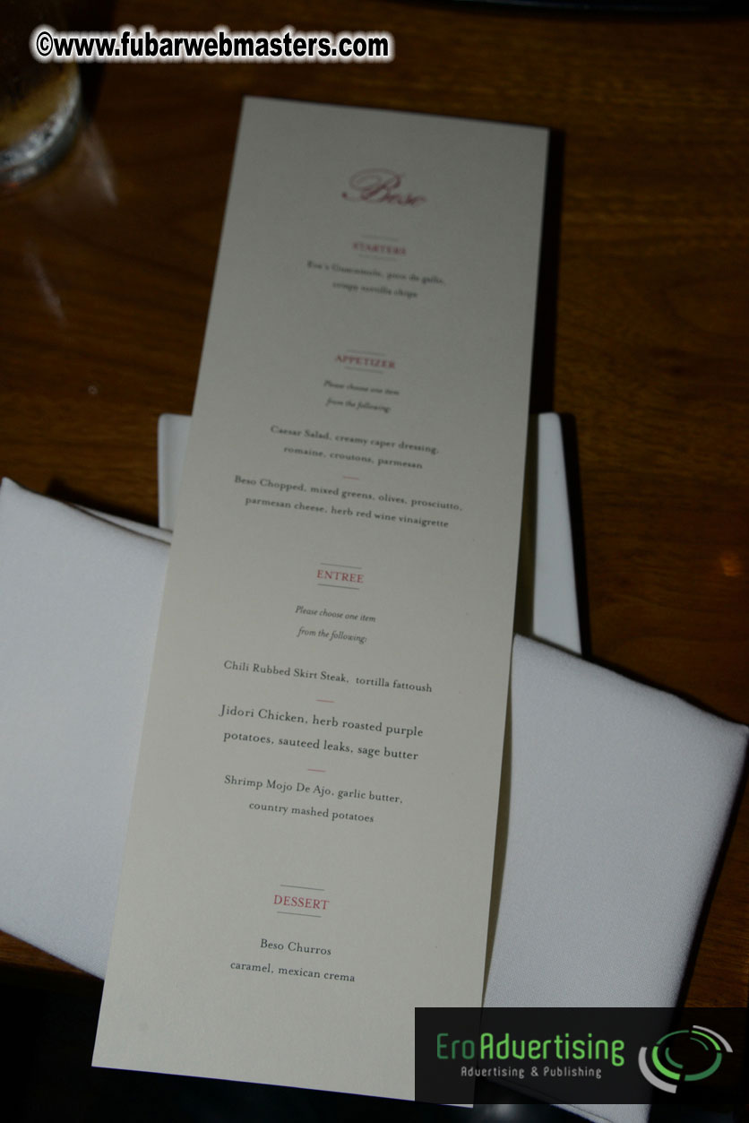 Executive Dinner @ Beso