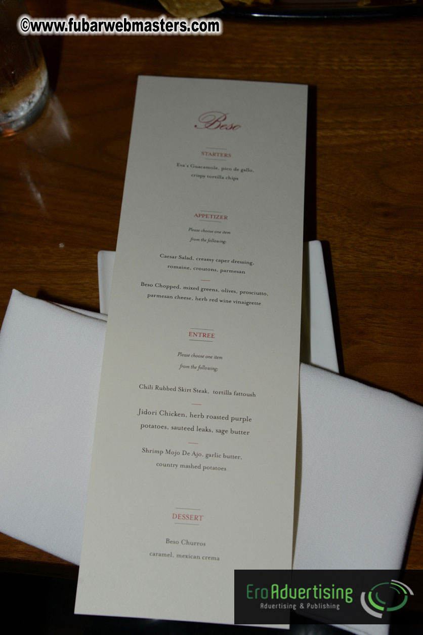 Executive Dinner @ Beso