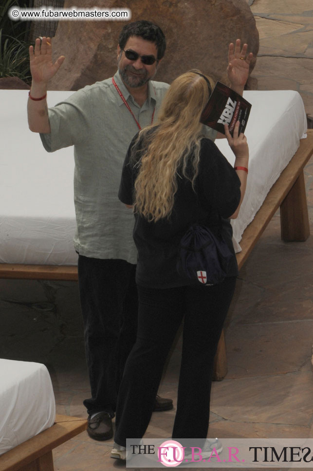 Cabanas and poolside