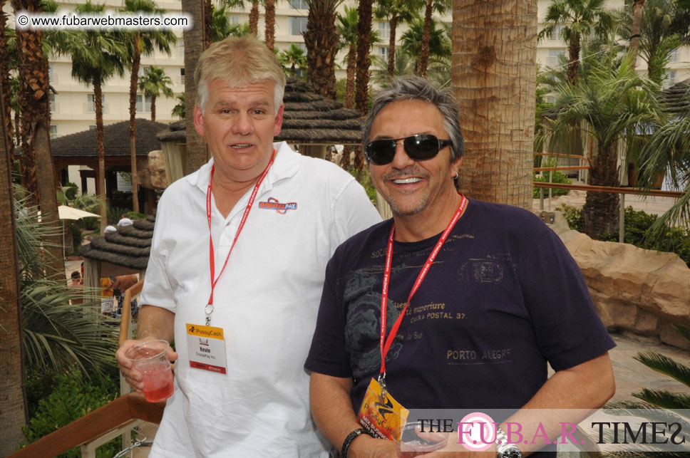 Cabanas and poolside