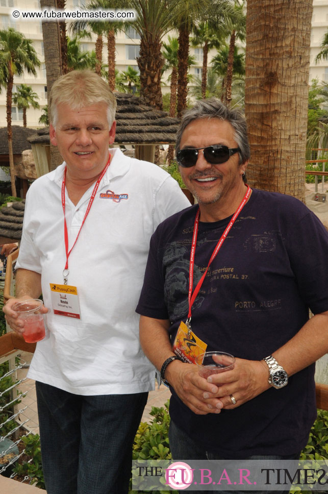 Cabanas and poolside