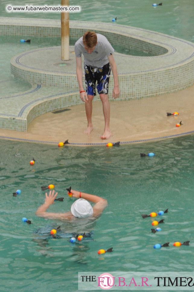 Cabanas and poolside
