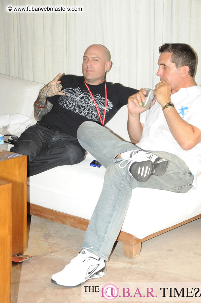 Cabanas and poolside