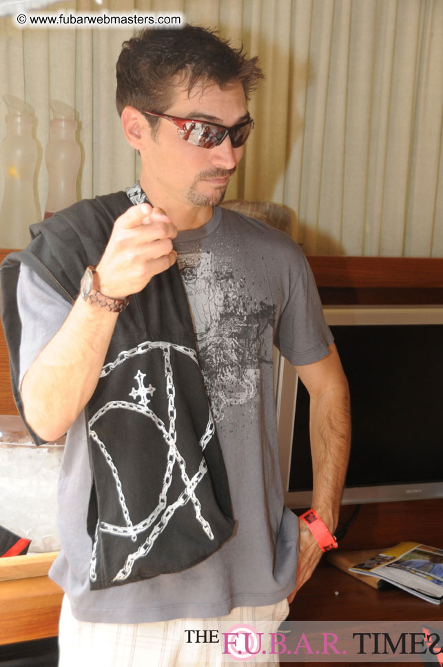 Cabanas and poolside