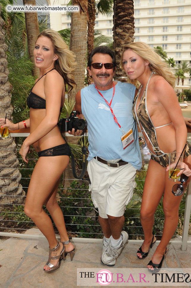 Cabanas and poolside