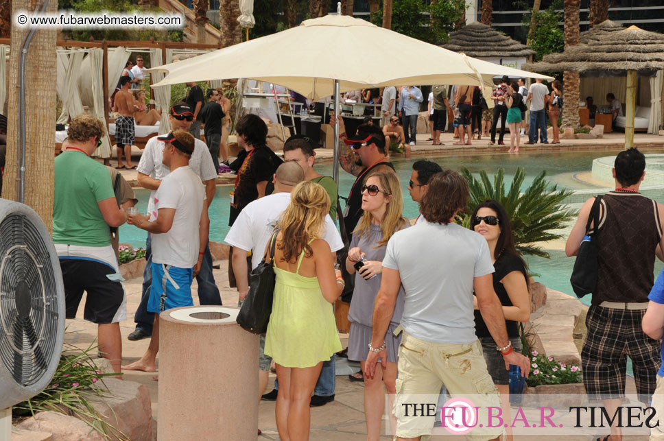 Cabanas and poolside