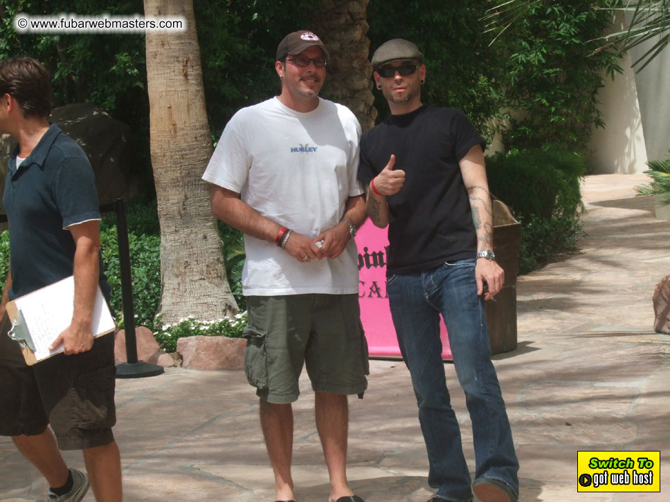 Cabanas and poolside