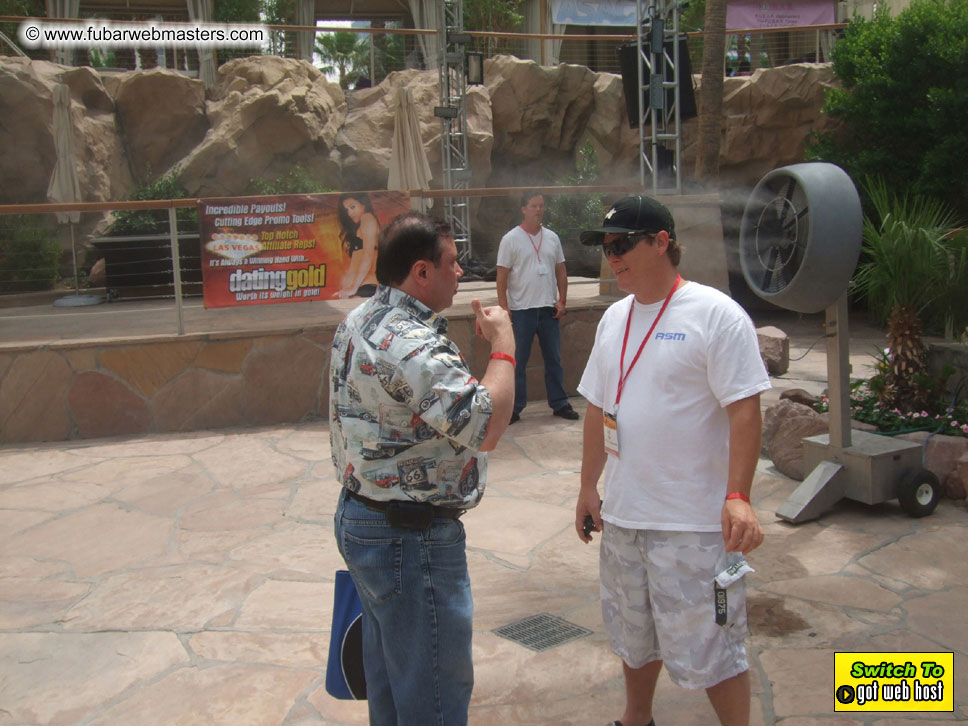 Cabanas and poolside