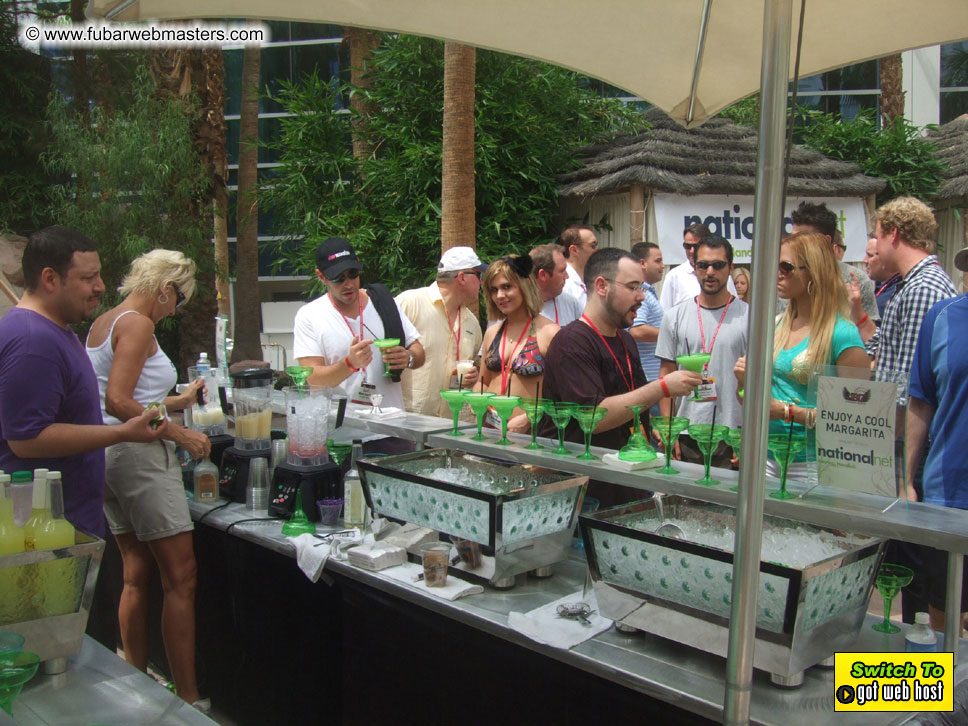 Cabanas and poolside