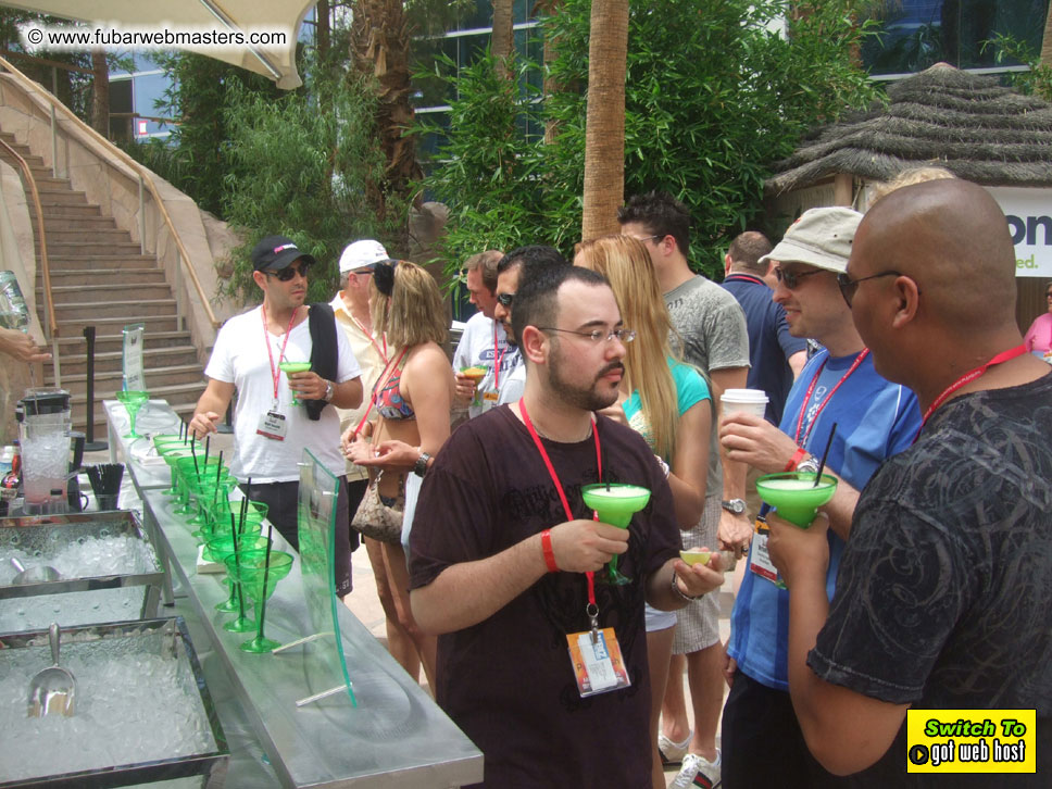 Cabanas and poolside