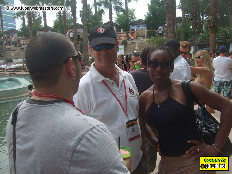 Cabanas and poolside