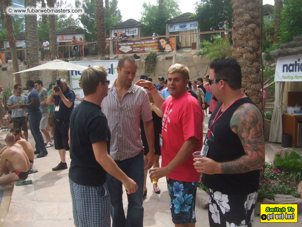 Cabanas and poolside