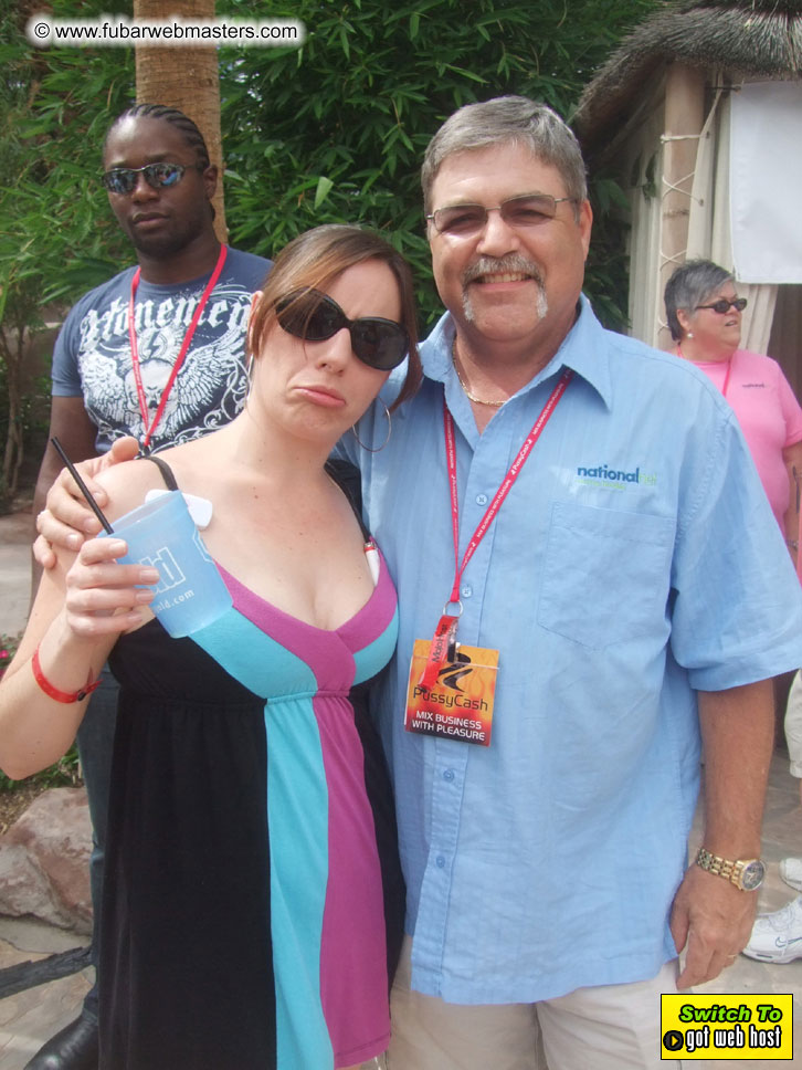 Cabanas and poolside