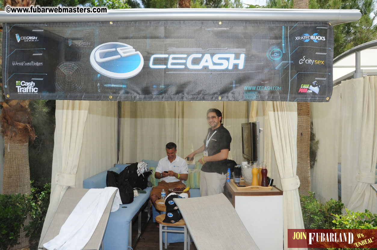 Cabana Exhibits & Networking Hub @ Dish Pool