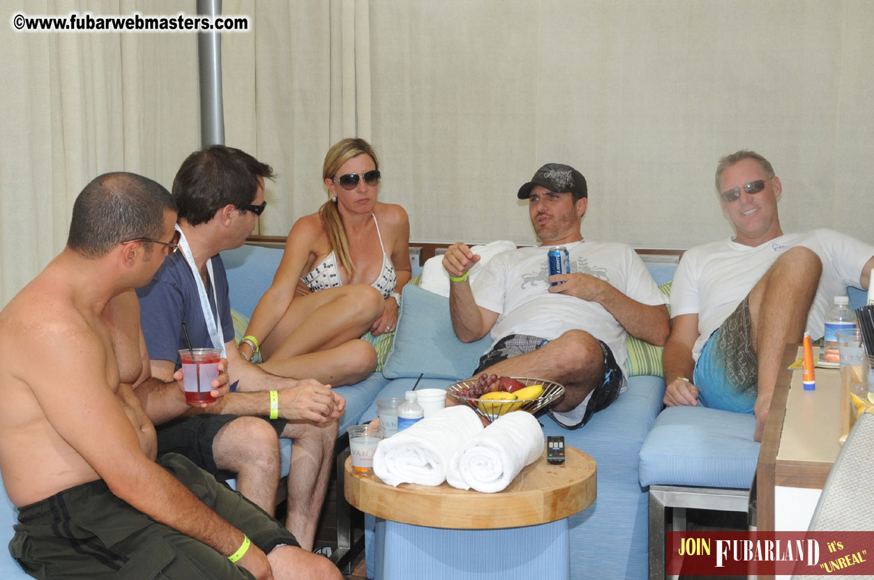 Cabana Exhibits & Networking Hub @ Dish Pool