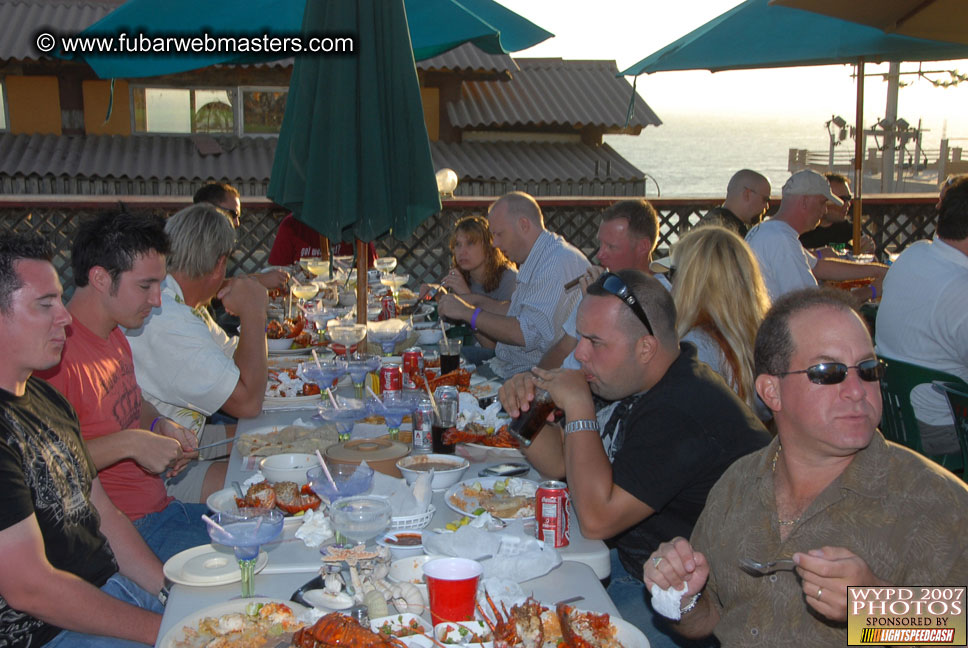 Lobster and margarita dinner in Puerto Nuevo