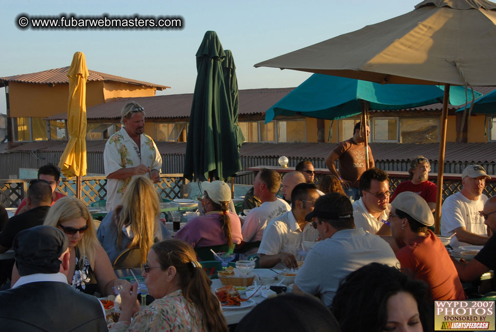 Lobster and margarita dinner in Puerto Nuevo