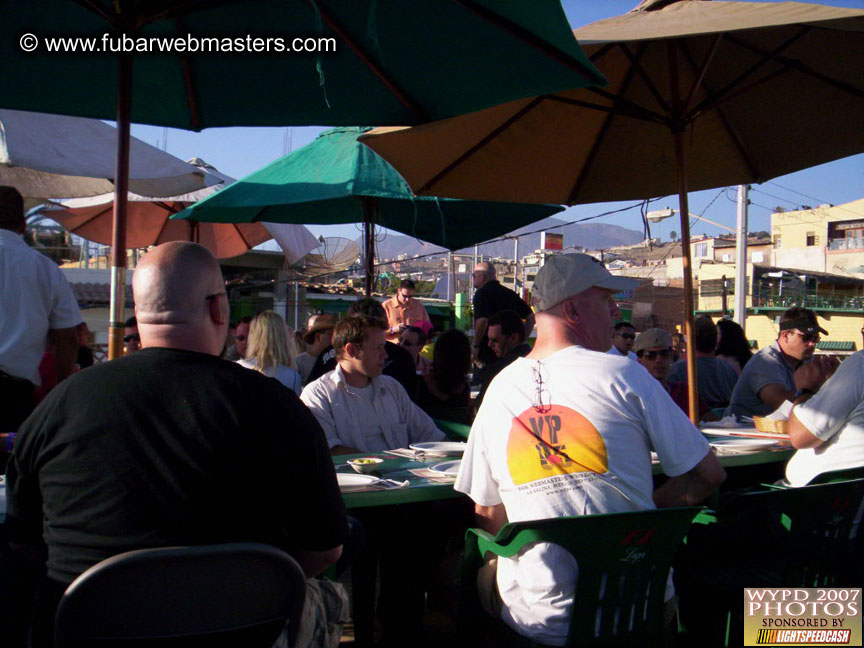 Lobster and margarita dinner in Puerto Nuevo
