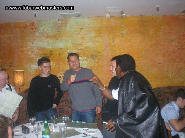 Special Invitational Webmaster Dinner 2002