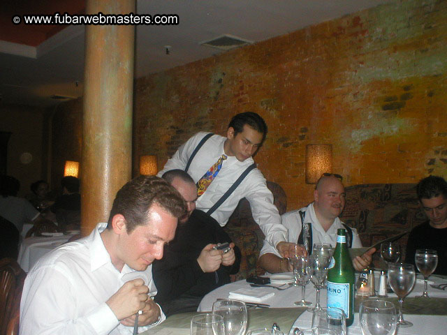 Special Invitational Webmaster Dinner 2002