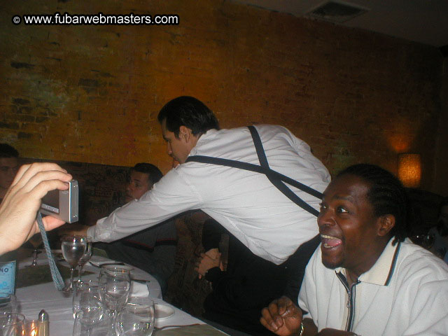 Special Invitational Webmaster Dinner 2002