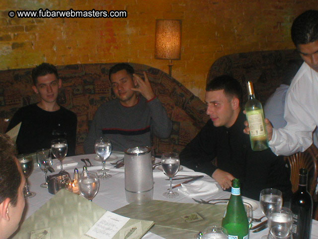 Special Invitational Webmaster Dinner 2002
