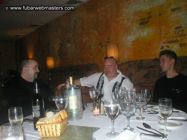 Special Invitational Webmaster Dinner 2002