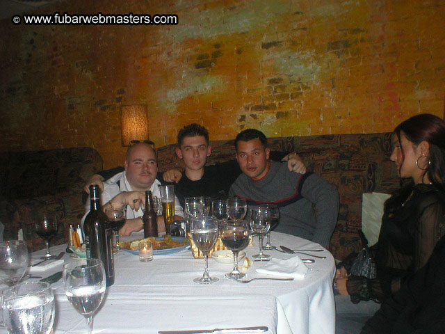Special Invitational Webmaster Dinner 2002